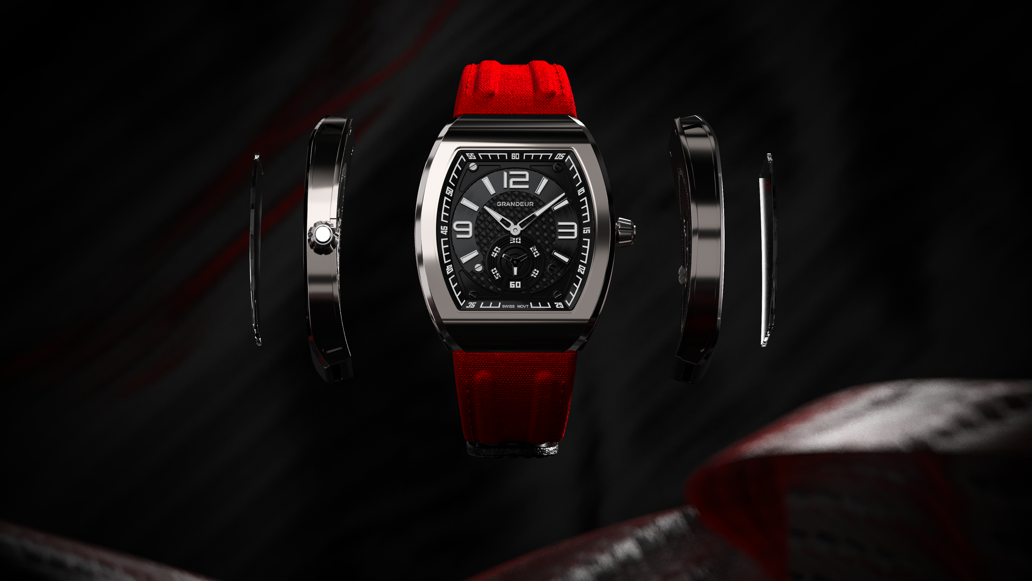 TorQ Polished Titanium | Ultra-Thin 32g Watch | Grandeur