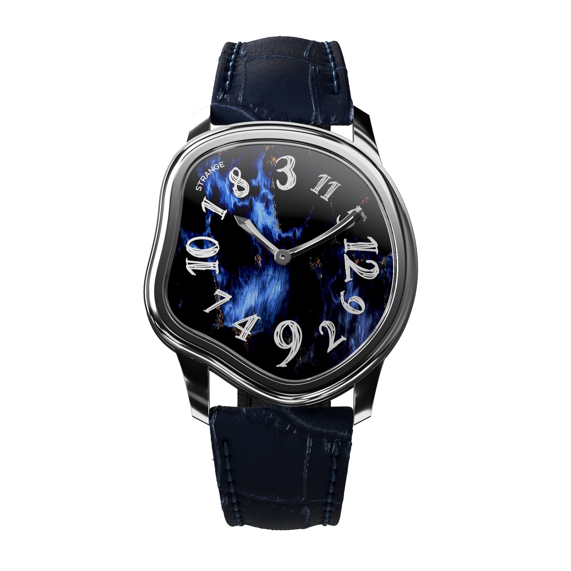 Strange Quartz Midnight Flame | Jumping Hour Watch | Grandeur