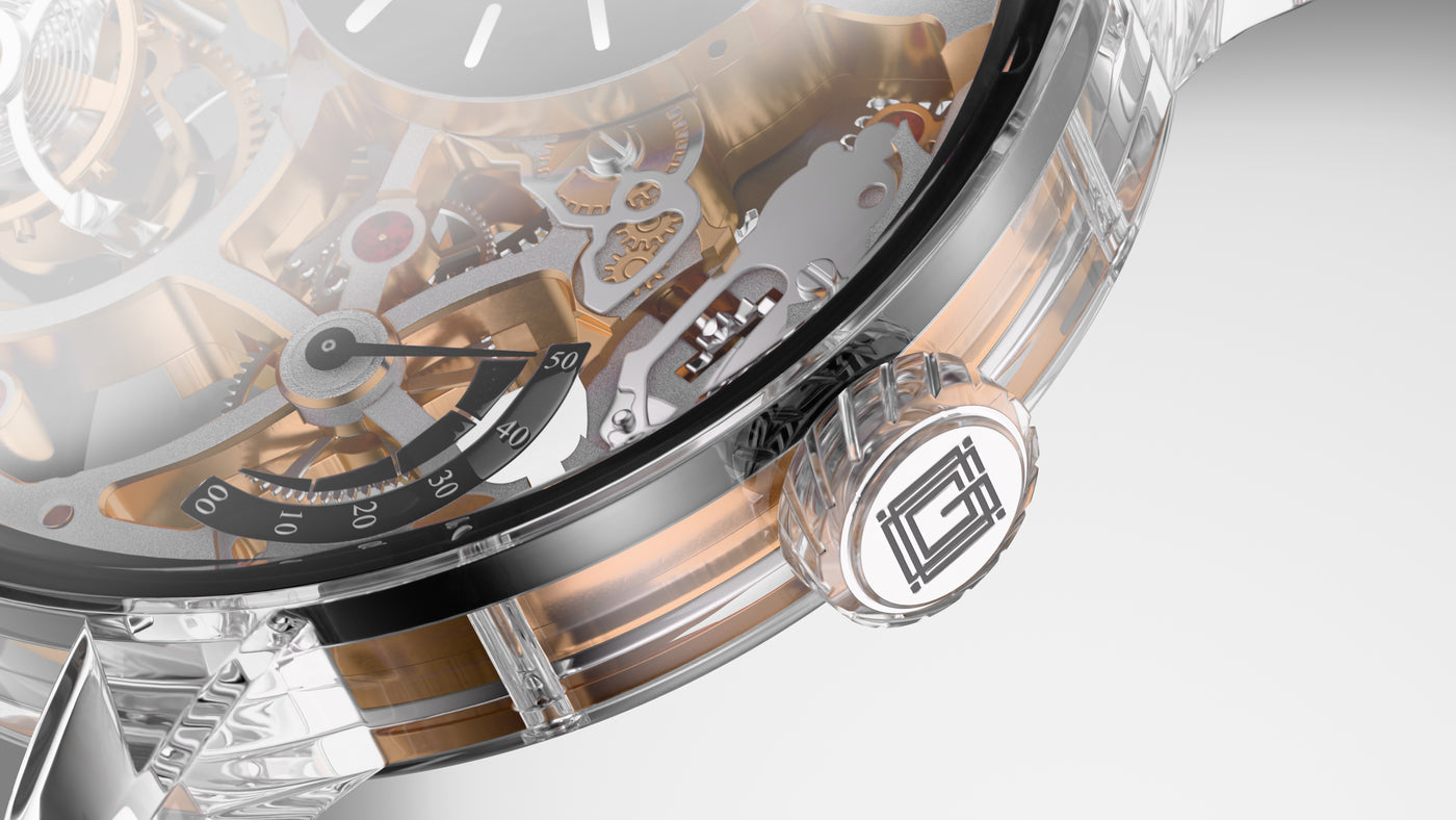 Grandeur UltraClear 8 glass case detail