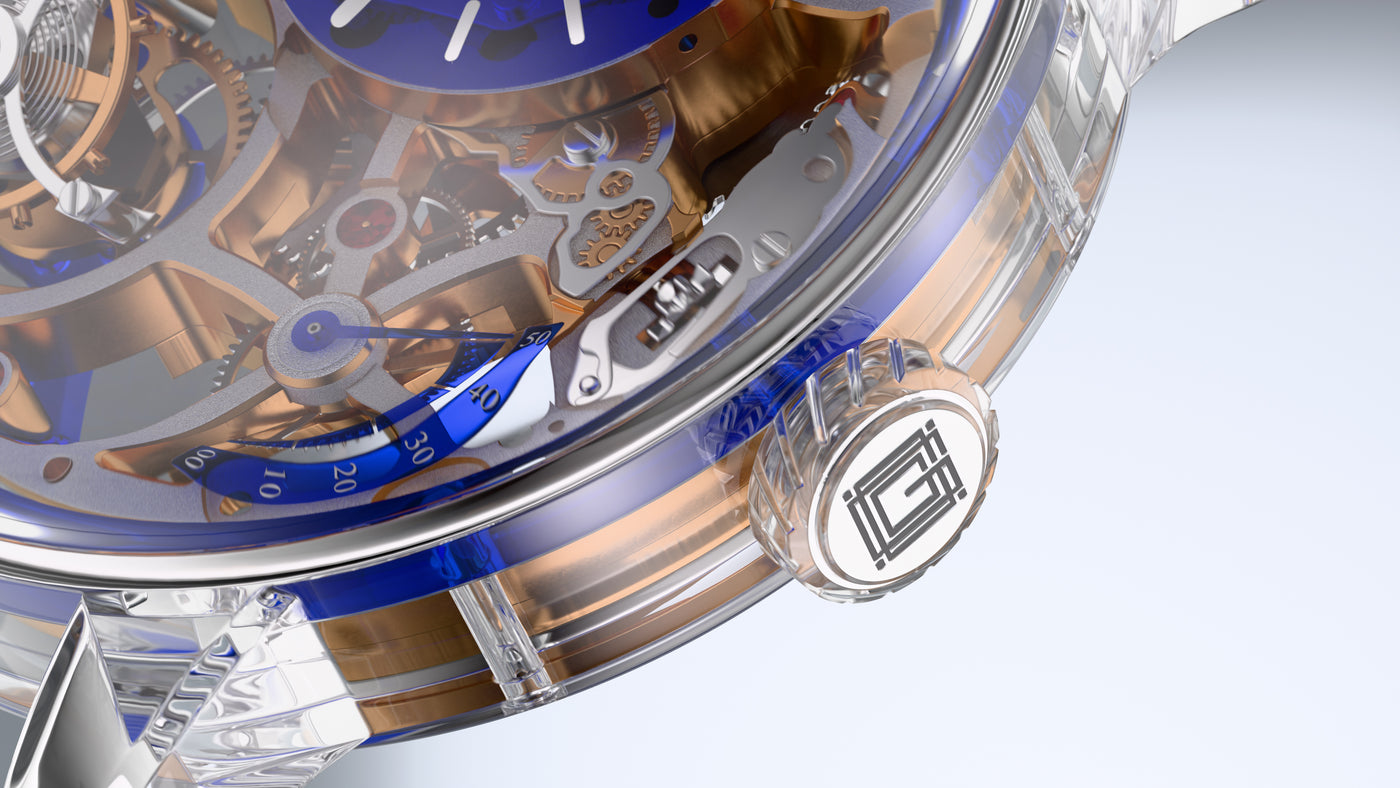 Grandeur UltraClear 8 glass case detail