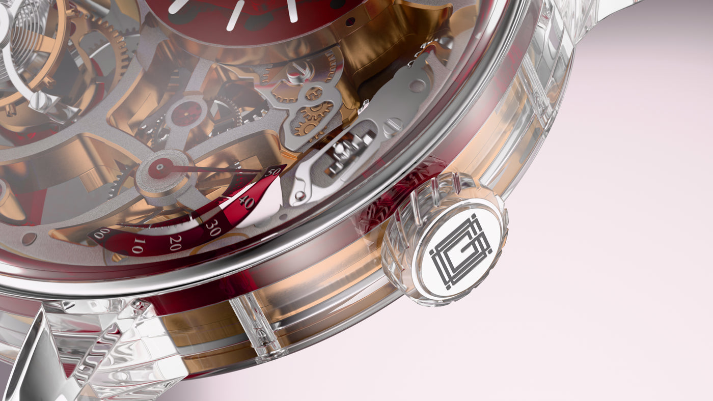 Grandeur UltraClear 8 glass case detail