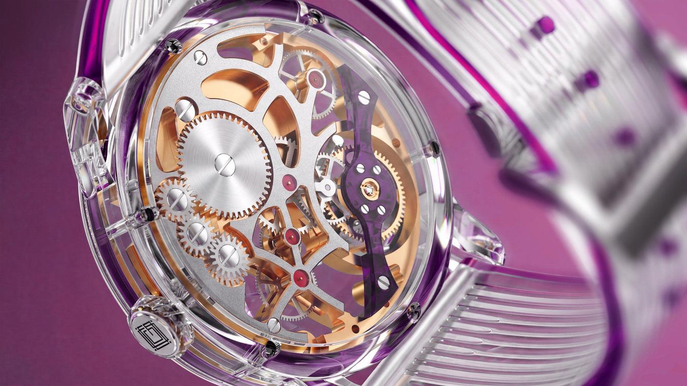 In-house hand-wound skeleton calibre