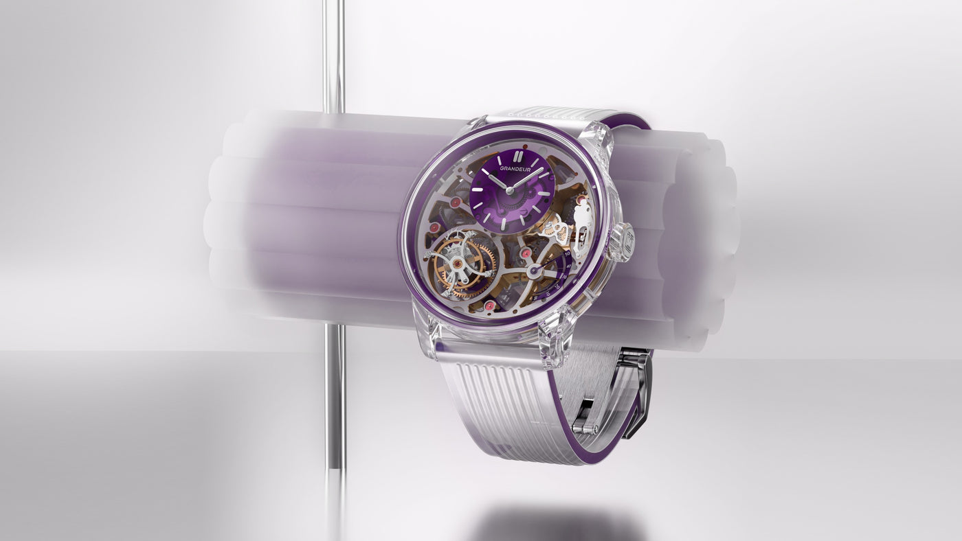 GRANDEUR Tilt — Amethyst, three-quarter view
