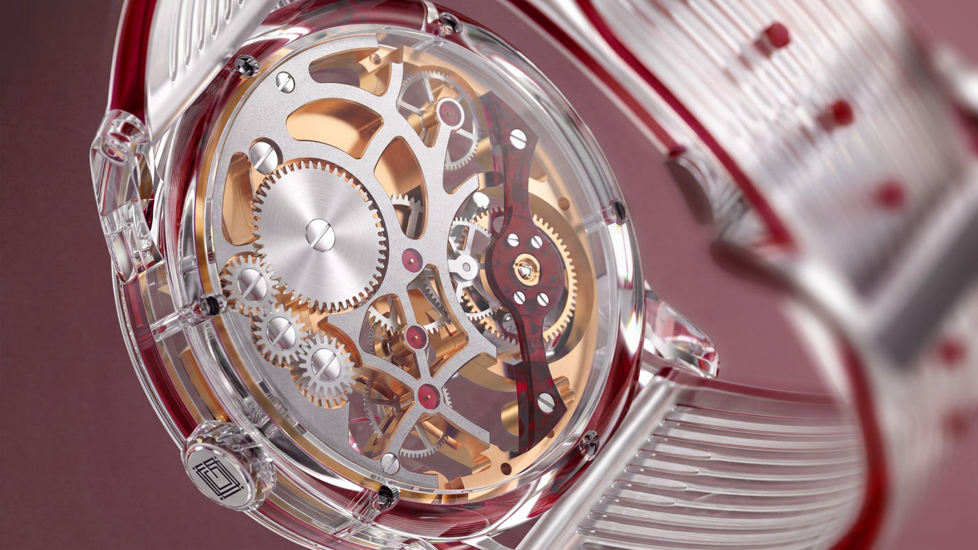 In-house hand-wound skeleton calibre