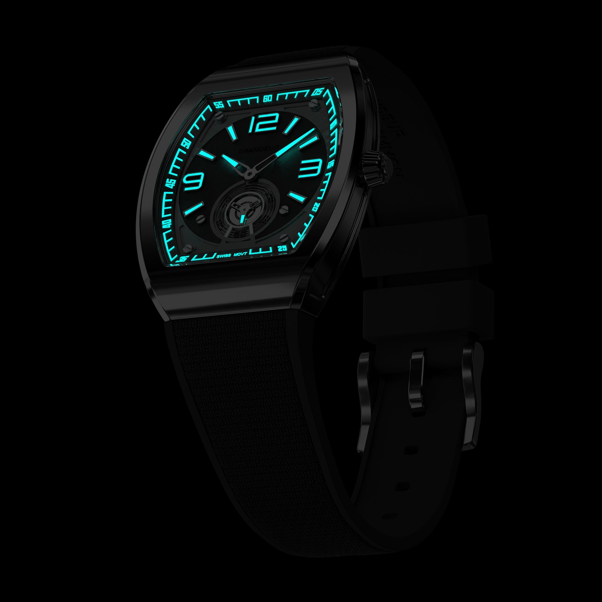 TorQ Quartz V2 Mercury — luminous dial