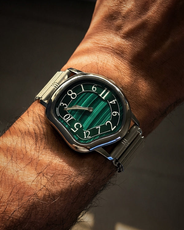 Ahmad A. wearing a Grandeur watch