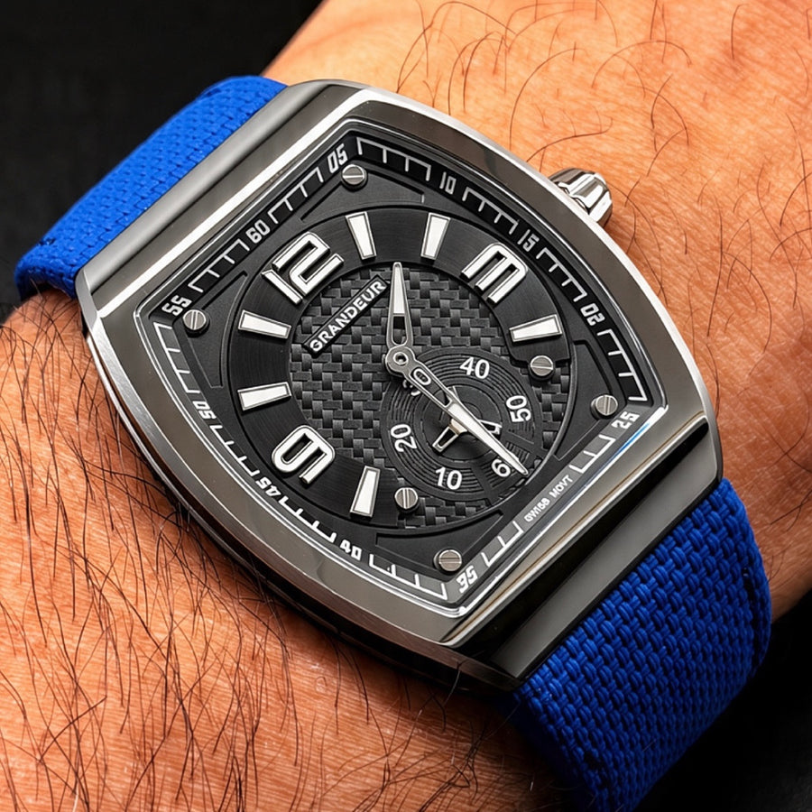 Ahmad A. wearing a Grandeur watch