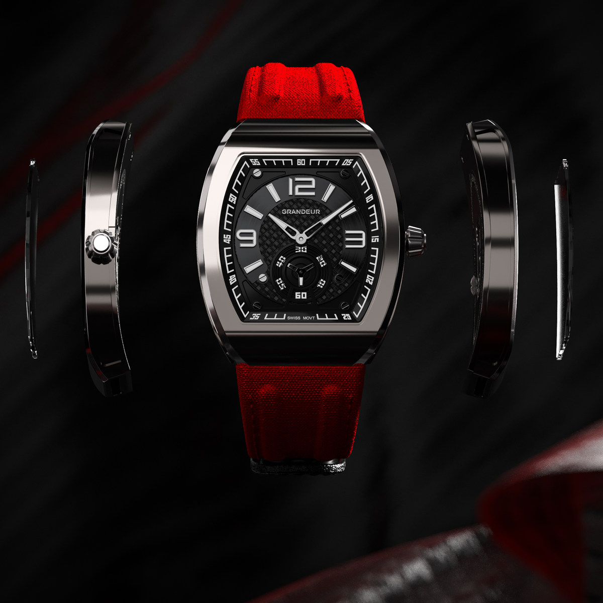 TorQ Polished Titanium | Ultra-Thin 32g Watch | Grandeur