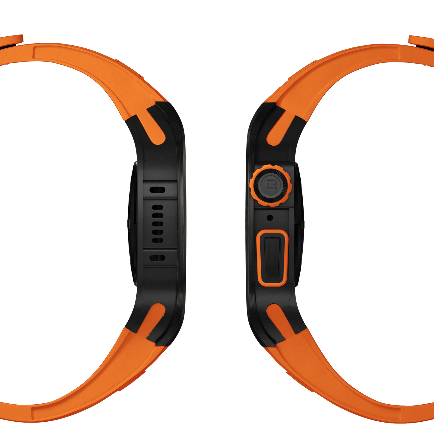 Carbon fiber – orange Strap