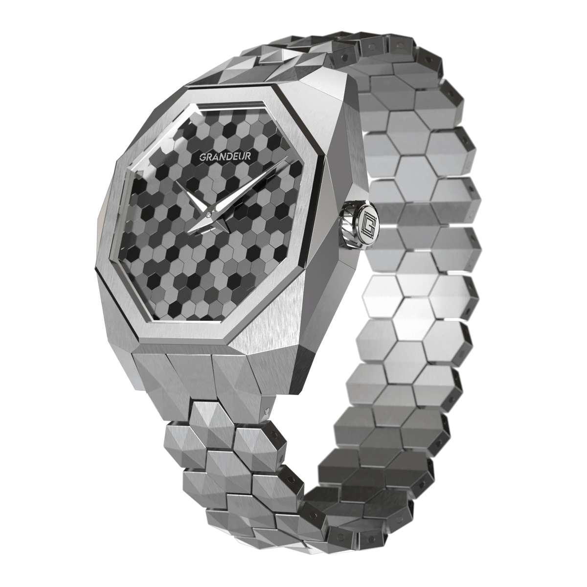 Grandeur Facet — 5C · HIDDEN CLASP MECHANISM · FLUSH-FIT DEPLOYMENT