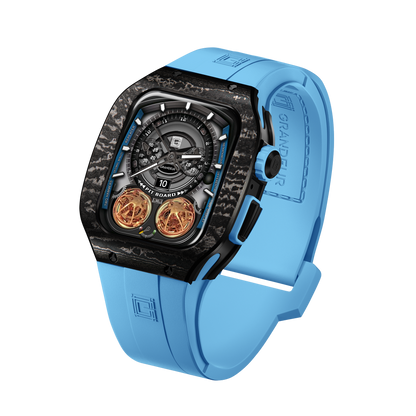 Carbon fiber – Blue Strap