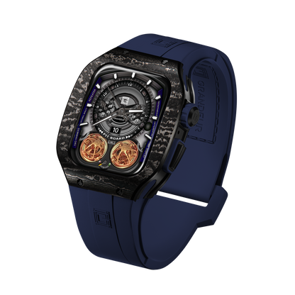 Carbon fiber – Navy Blue Strap