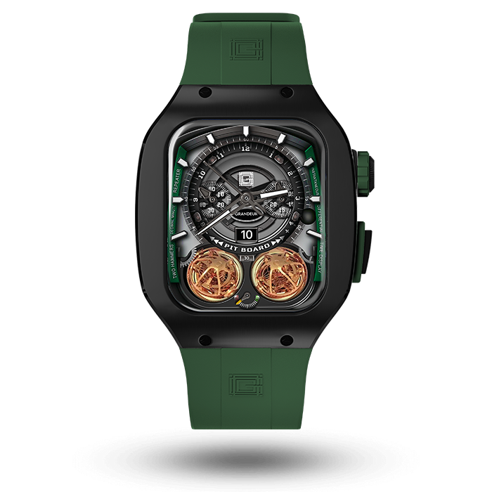 Titanium – Green Strap