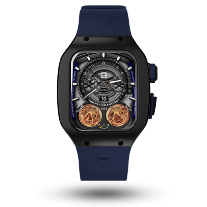 Titanium – Navy Blue Strap