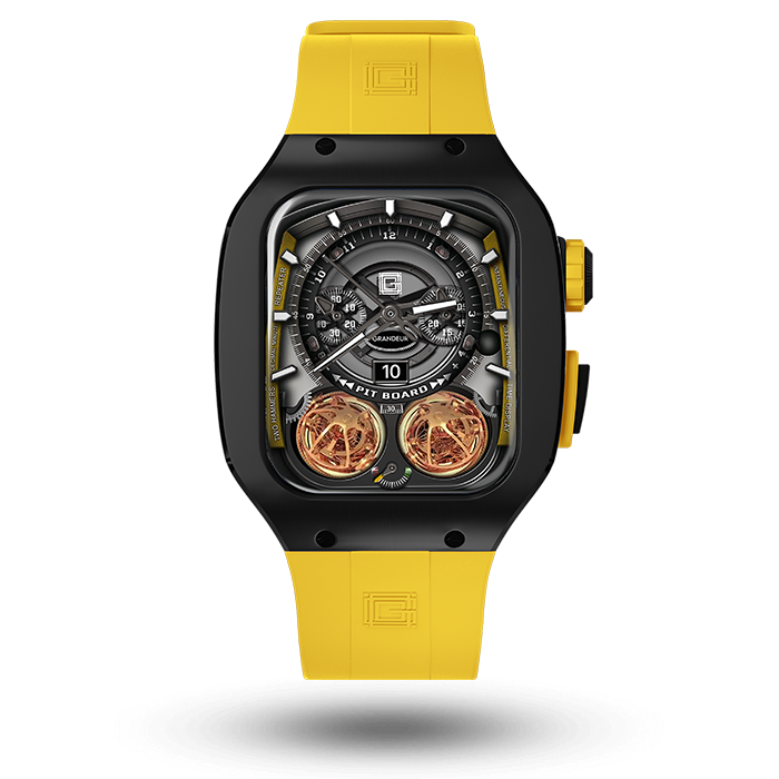 Titanium – Yellow Strap