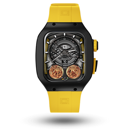 Titanium – Yellow Strap