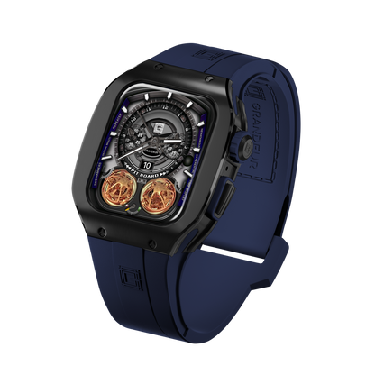 Titanium – Navy Blue Strap