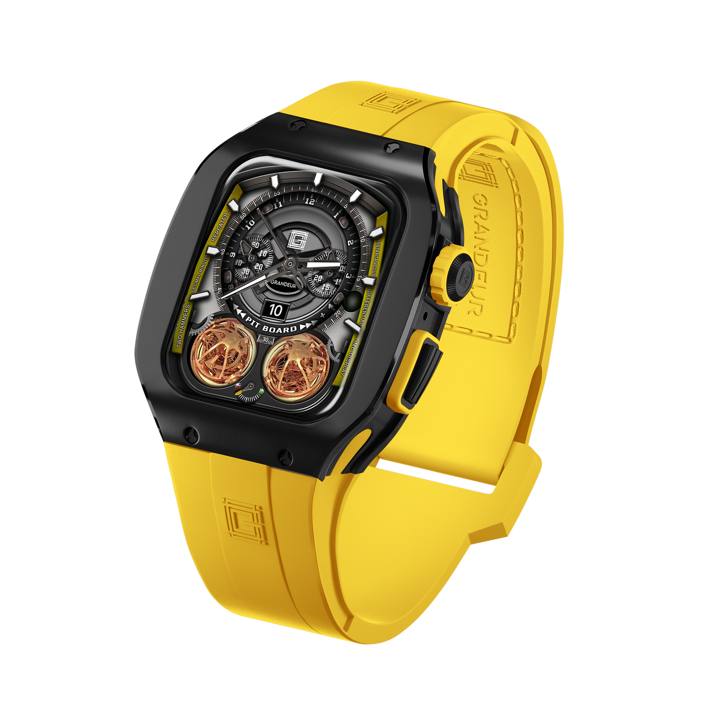 Titanium – Yellow Strap