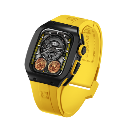 Titanium – Yellow Strap