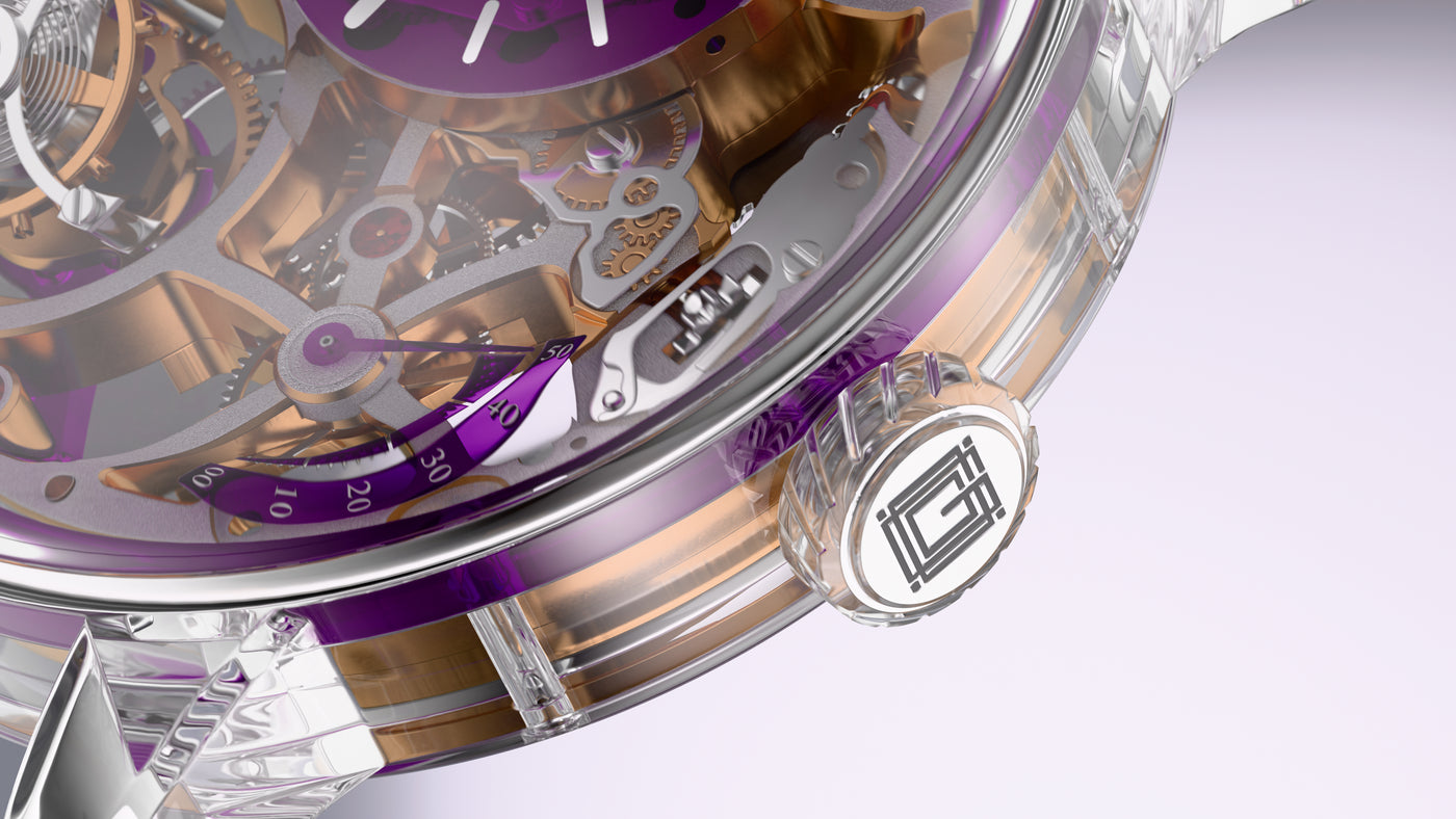 Grandeur UltraClear 8 glass case detail