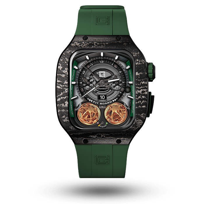 Carbon fiber – Green Strap