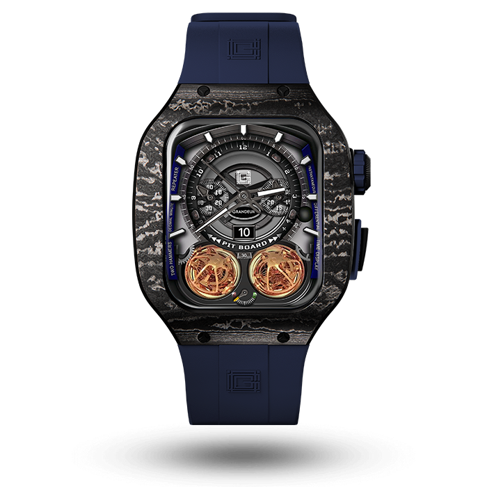 Carbon fiber – Navy Blue Strap