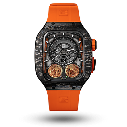 Carbon fiber – orange Strap