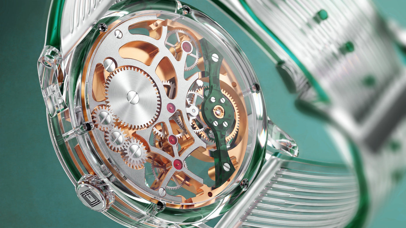 In-house hand-wound skeleton calibre