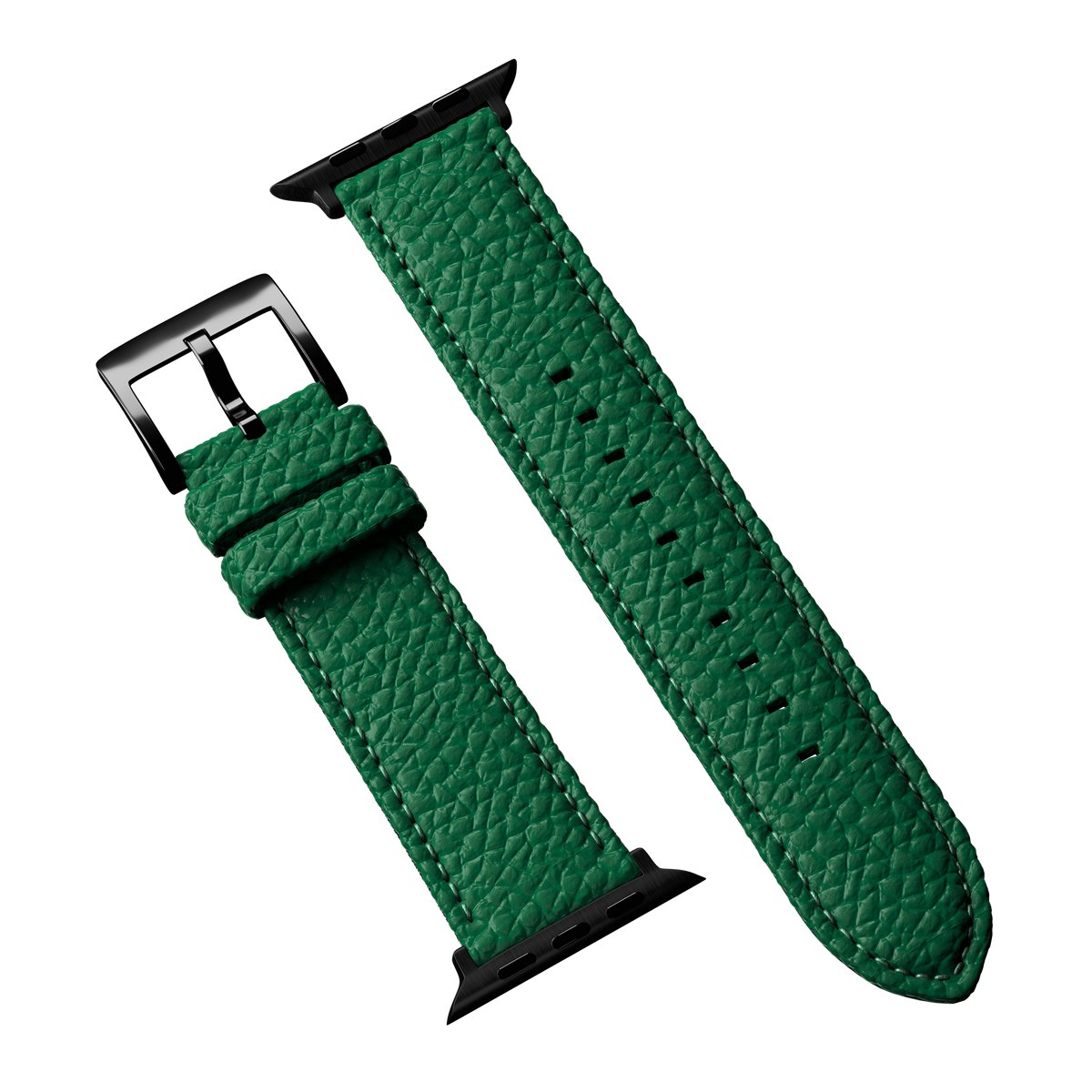 Togo Leather Apple Watch Strap british green