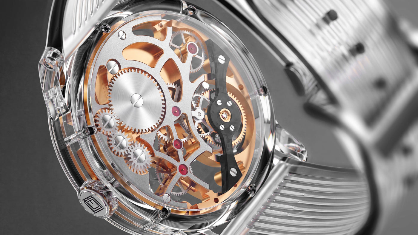 In-house hand-wound skeleton calibre