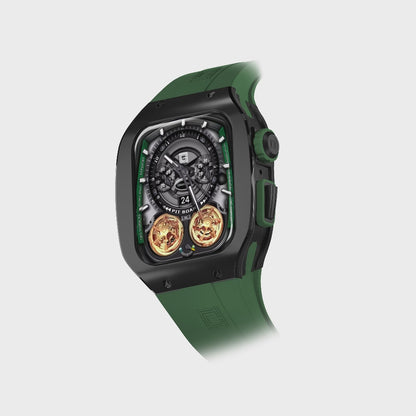 Titanium – Green Strap