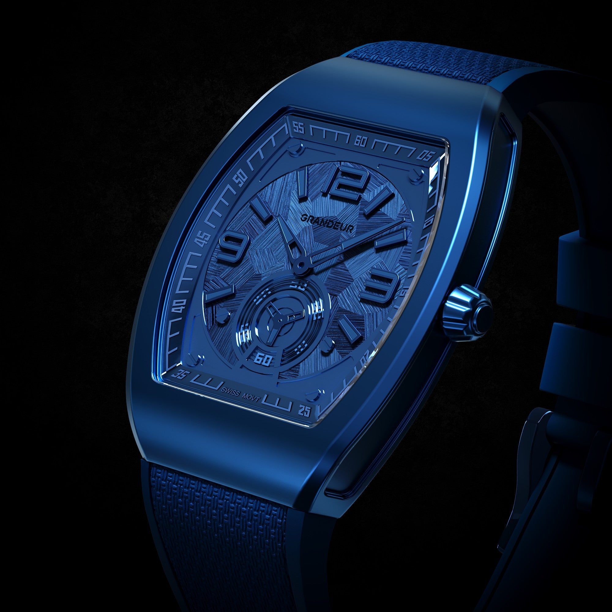 TorQ Quartz V2 Abyss — dial close-up