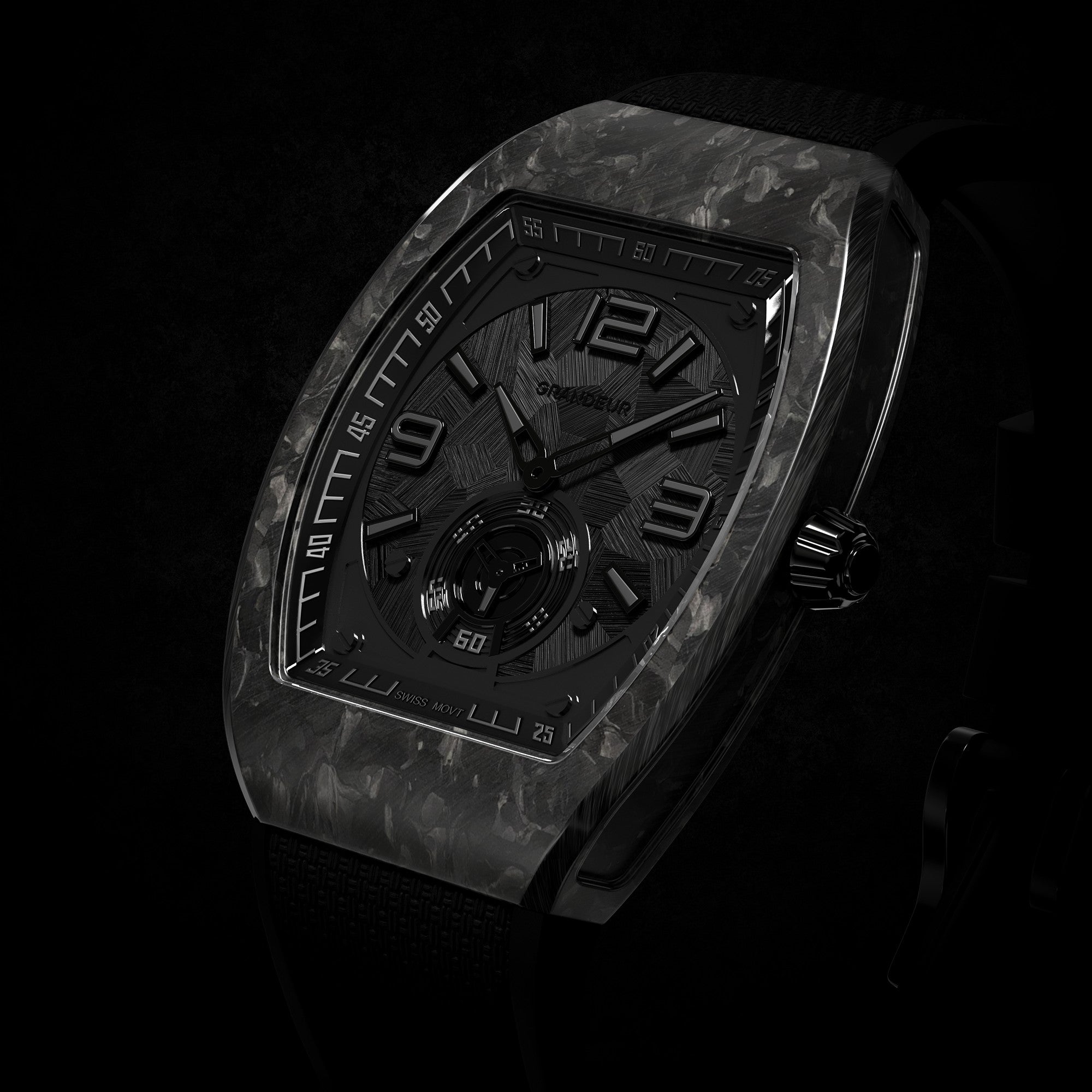 TorQ Quartz V2 Eclipse — dial close-up