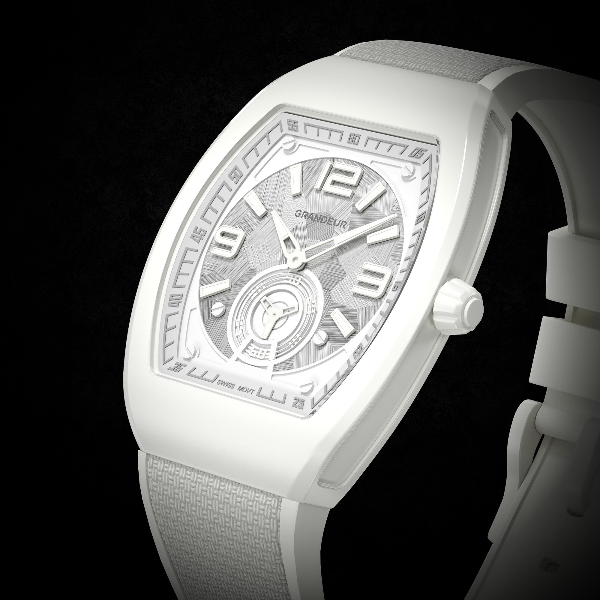 TorQ Quartz V2 Ghost — dial close-up