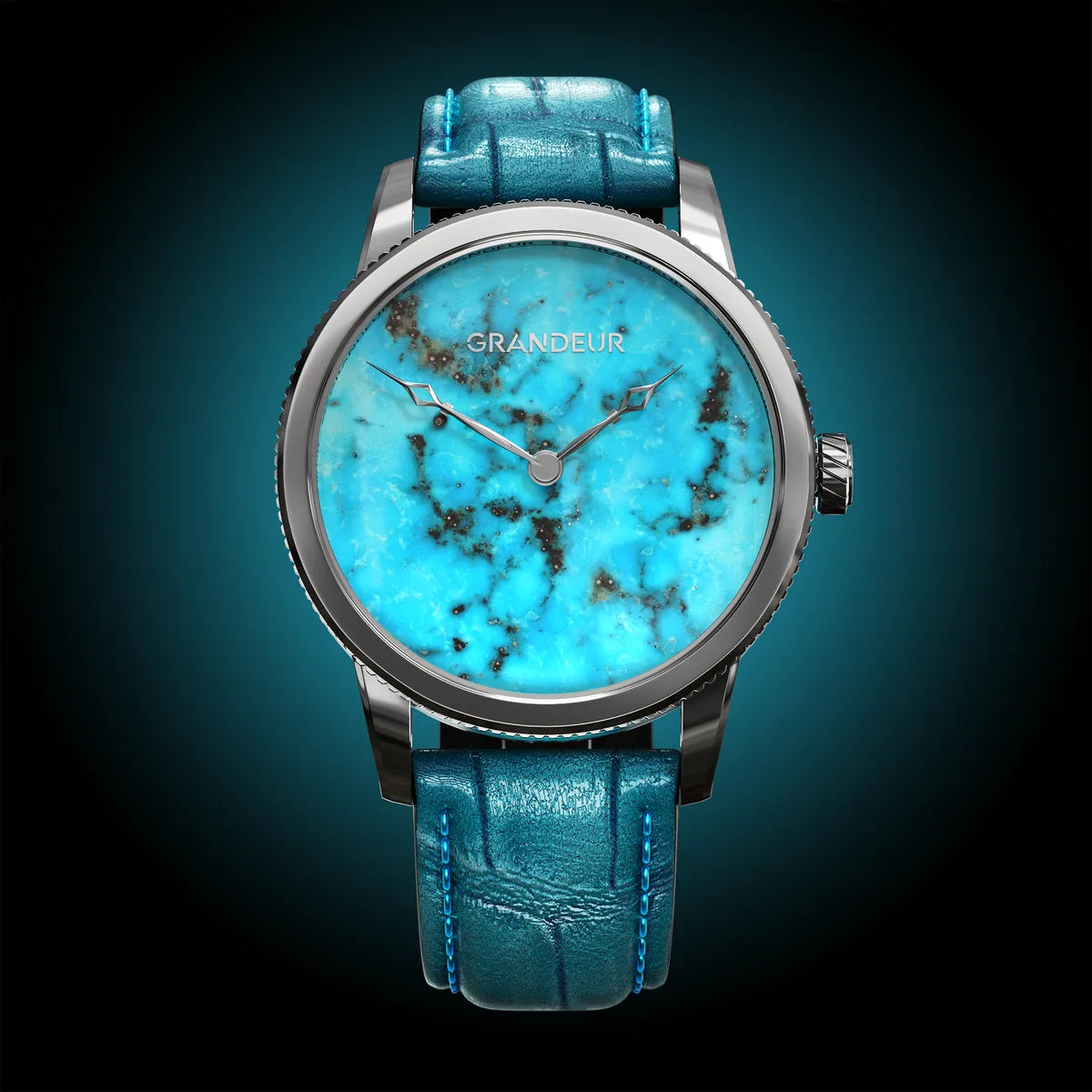 Grandeur &AElig;therium — natural turquoise stone watch