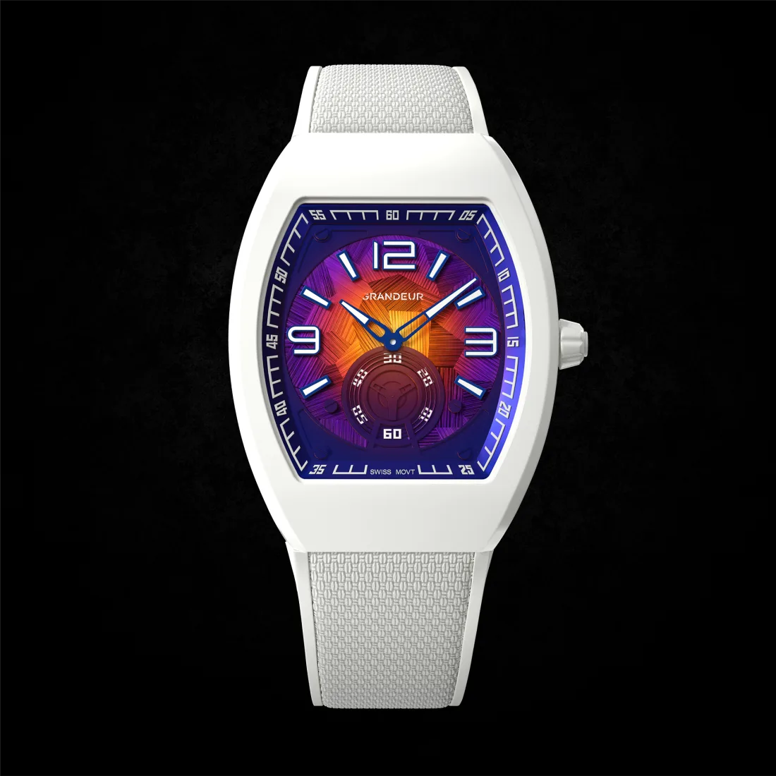 TorQ Quartz V2 Nebula — White, Titanium Dial